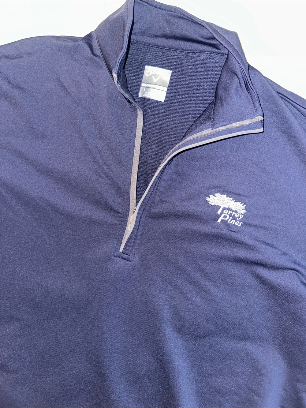 Callaway Torrey Pines Navy Quarter-Zip Pullover Shirt